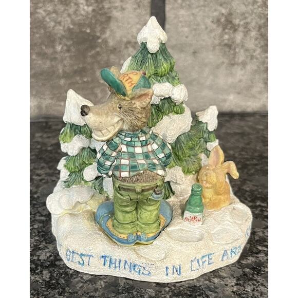 Enesco Moose Creek Crossing “The Best Things in Life Are Trees” 1996 #188409 - Picture 1 of 6